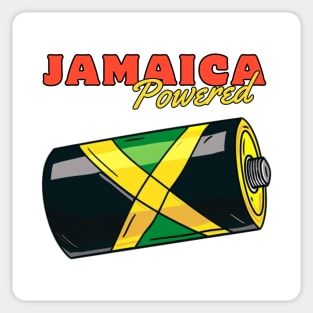 Jamaica Powered Battery Sticker